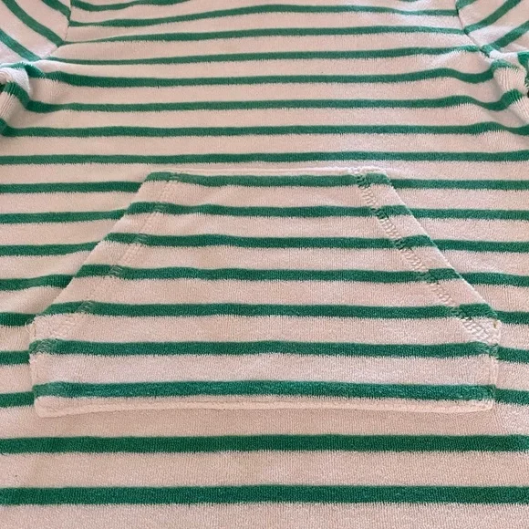 Mini Boden Cover Up Terry Striped With Hoodie